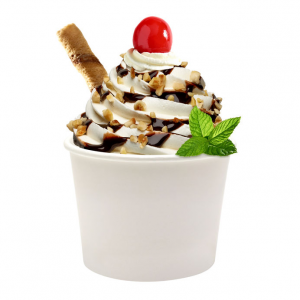 Soft Serve Ice Cream Sundaes